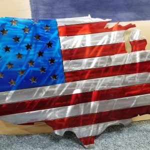 United States of America with Flag