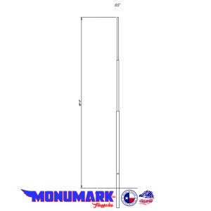60' Monumark™ Flagpole