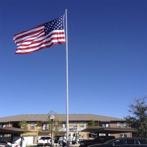 80' Continental Series Flagpole | External Rope