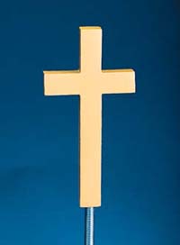 Cross Ornament (Christian or Botanee) | External or Internal Halyard Flagpole
