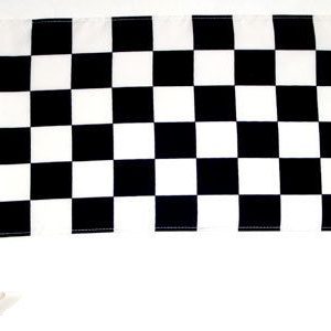 Black & White Checkered Car Flag