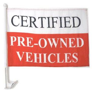 Certified Pre-Owned Car Flag