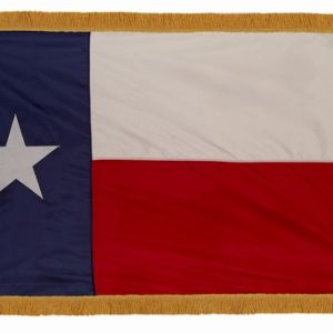 7' Deluxe Nylon Indoor Texas Flag Set | Oak Pole