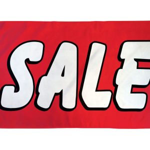 SALE ( Red & White) POLY Flag | 3'X5'