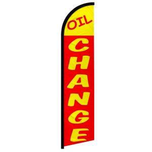 Oil Change Windless Banner Flag